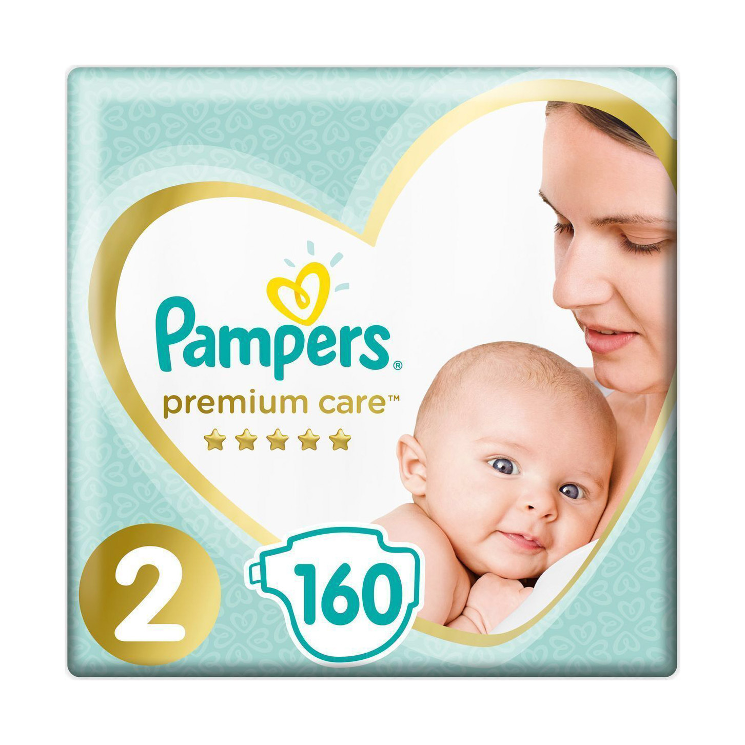 фото Подгузники pampers premium care 4-8 кг 160 шт