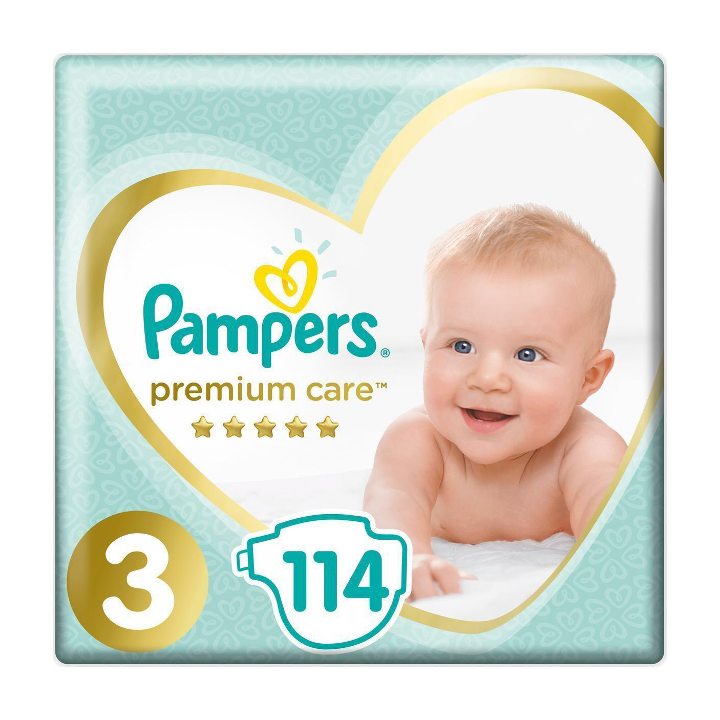 фото Подгузники pampers premium care 6-10 кг 114 шт