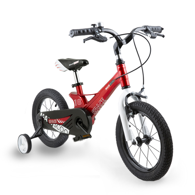фото Велосипед двухколесный детский maxiscoo space, стандарт, 18", красный