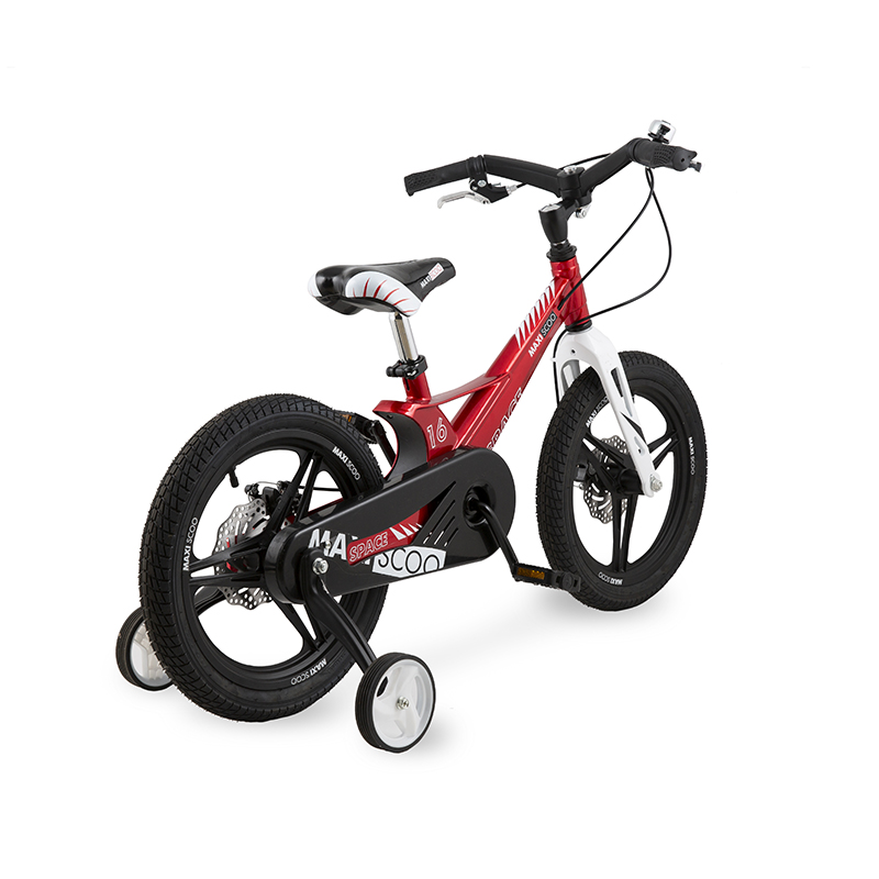 фото Велосипед двухколесный детский maxiscoo space, делюкс, 16", красный
