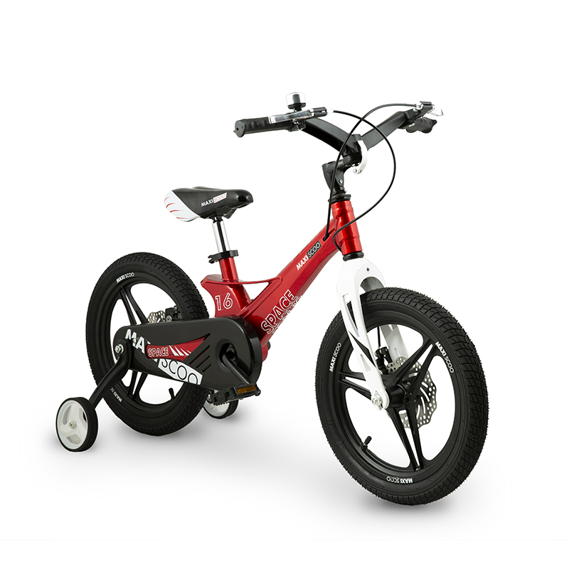 фото Велосипед двухколесный детский maxiscoo space, делюкс, 16", красный