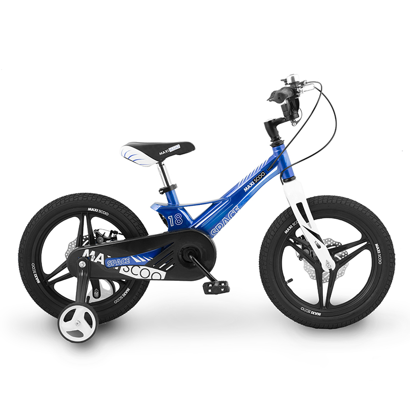 фото Велосипед двухколесный детский maxiscoo space, делюкс, 18", голубой перламутр