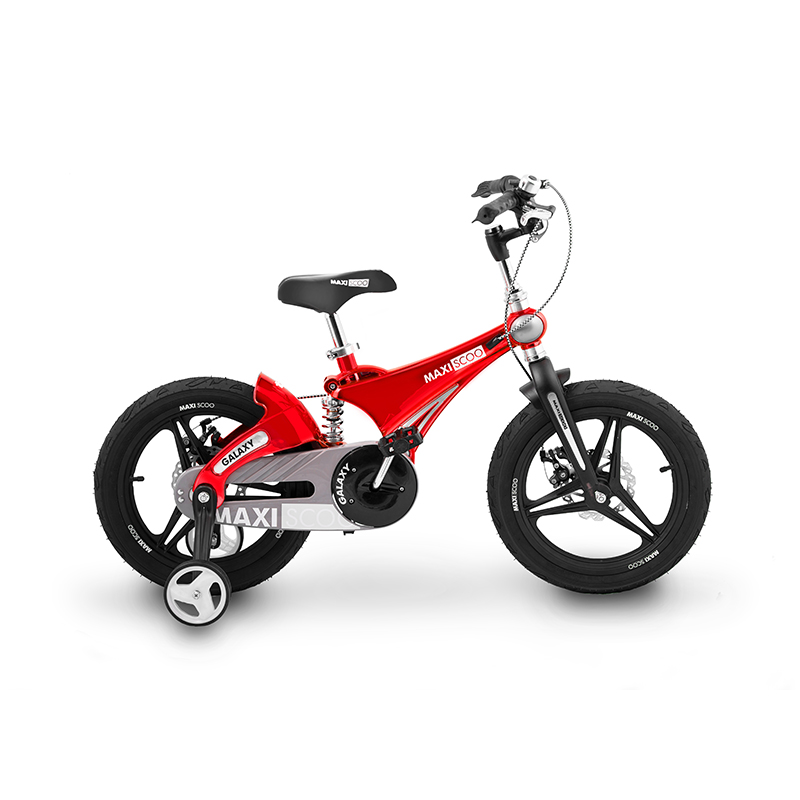 фото Велосипед двухколесный детский maxiscoo galaxy, делюкс, 14", красный