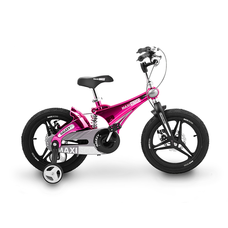 фото Велосипед двухколесный детский maxiscoo galaxy, делюкс, 16", розовый перламутр