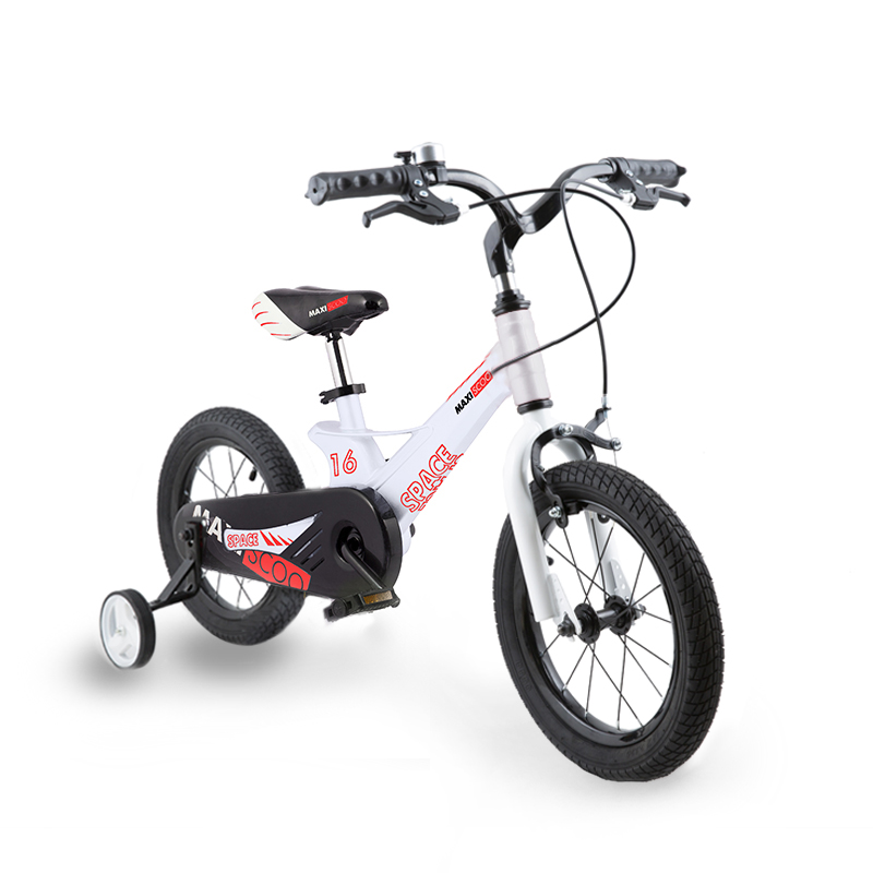 фото Велосипед двухколесный детский maxiscoo space, стандарт, 16", белый матовый