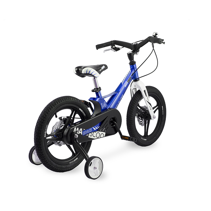 фото Велосипед двухколесный детский maxiscoo space, делюкс, 14", голубой перламутр