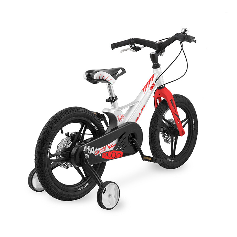 фото Велосипед двухколесный детский maxiscoo space, делюкс, 18", белый матовый
