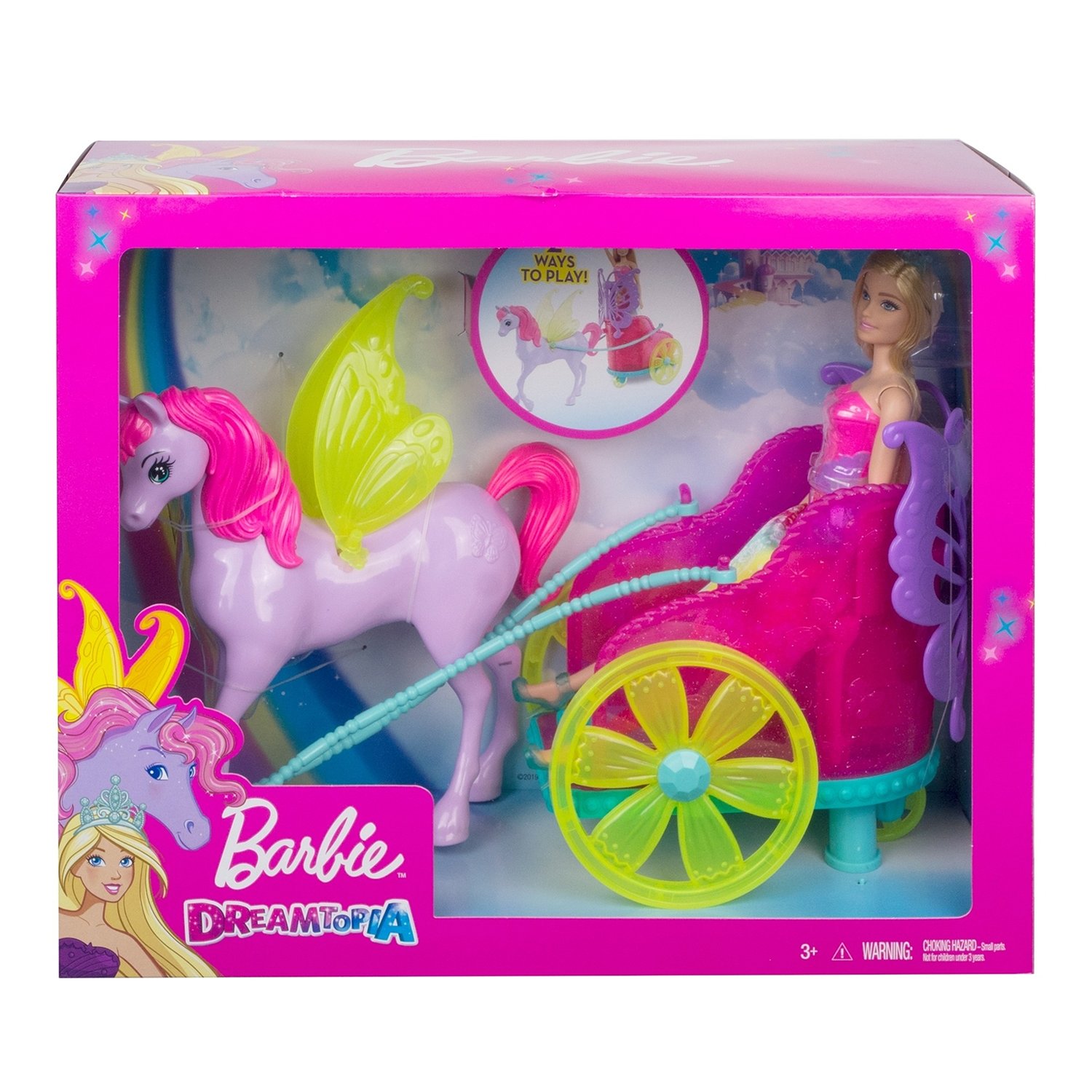 фото Игровой набор mattel barbie сказочный экипаж с единорогом