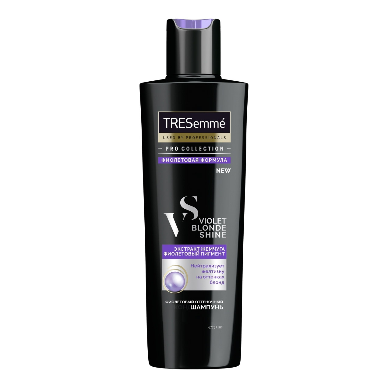 фото Оттеночный шампунь для волос tresemmé violet blond shine 250 мл tresemme