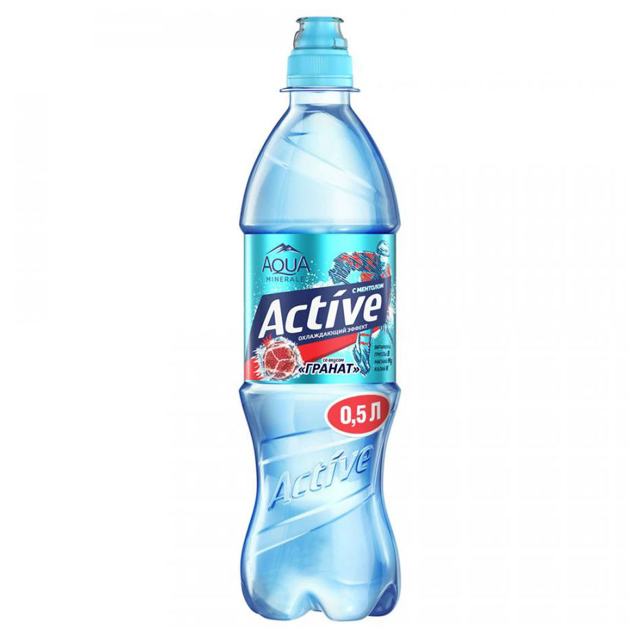 фото Вода aqua minerale active гранат, 0,5 л