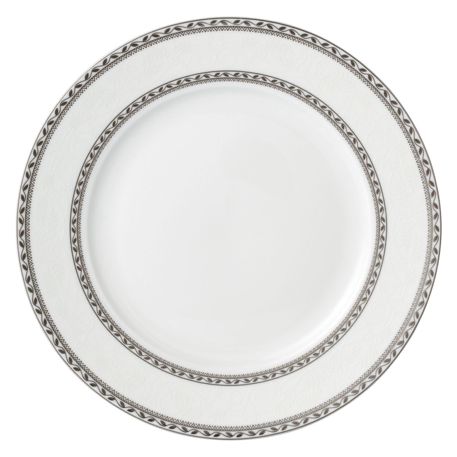 Тарелка обеденная Milvis Мираж 26,7 см, цвет белый - фото 1