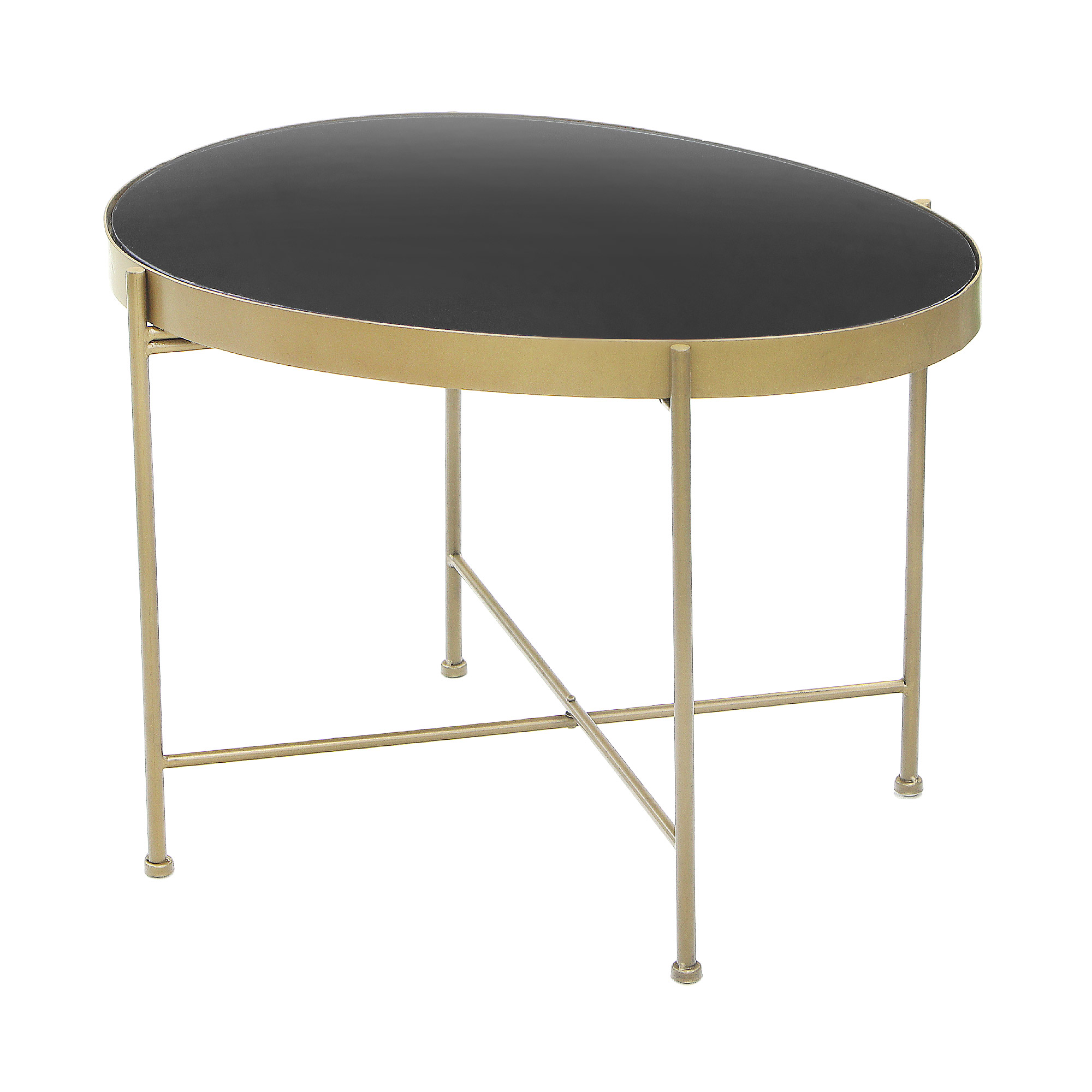 Столик кофейный Bizzotto rashida 63х46х45 см, цвет золотой - фото 1