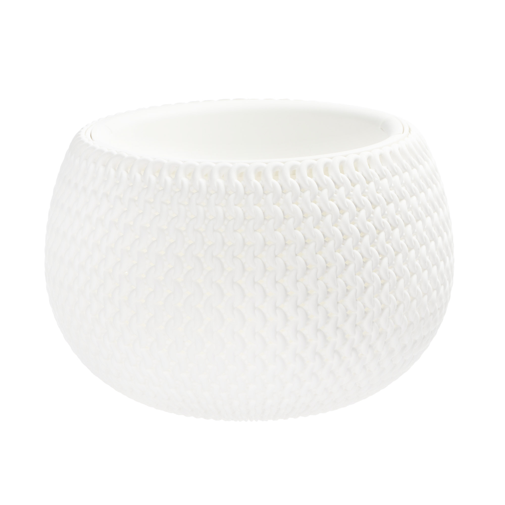 Кашпо подвесное  Prosperplast splofly bowl 37см белое, цвет белый - фото 1
