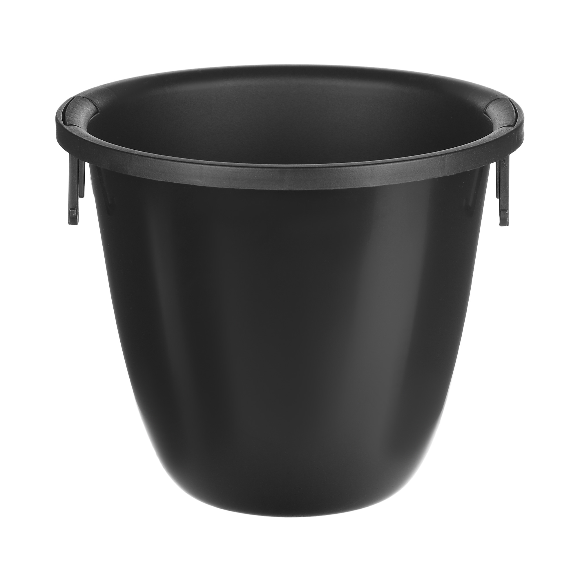 Кашпо подвесное Prosperplast Beton bowl 24х24х16см черное, цвет черный - фото 3