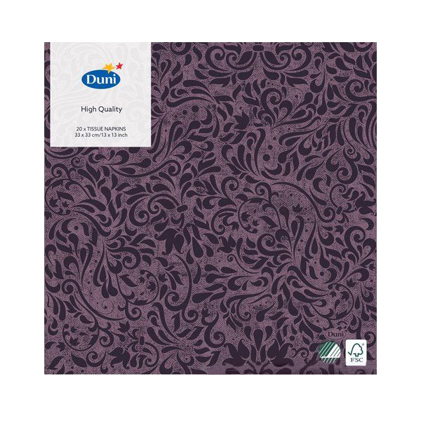 фото Салфетки duni zinnia plum бумажные dl soft 40х40 см