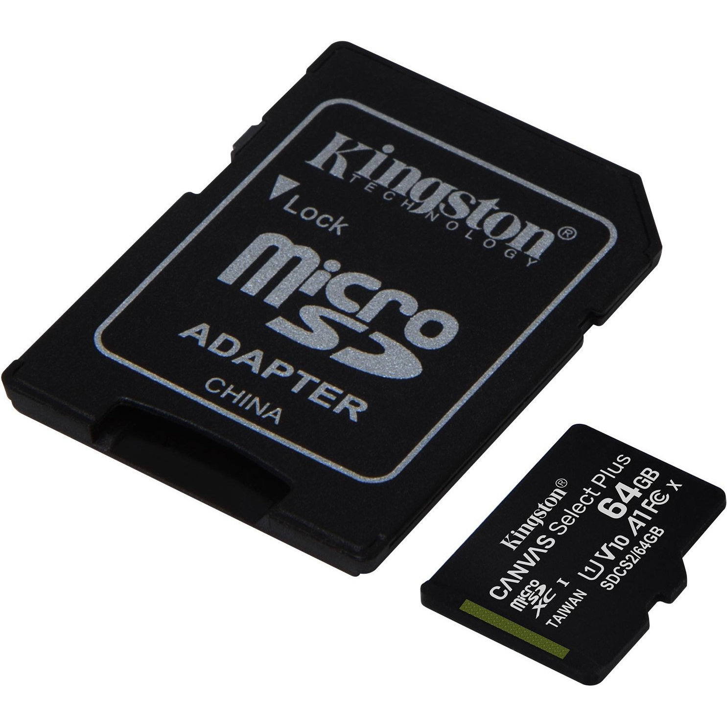 фото Карта памяти kingston canvas select plus microsd 64gb