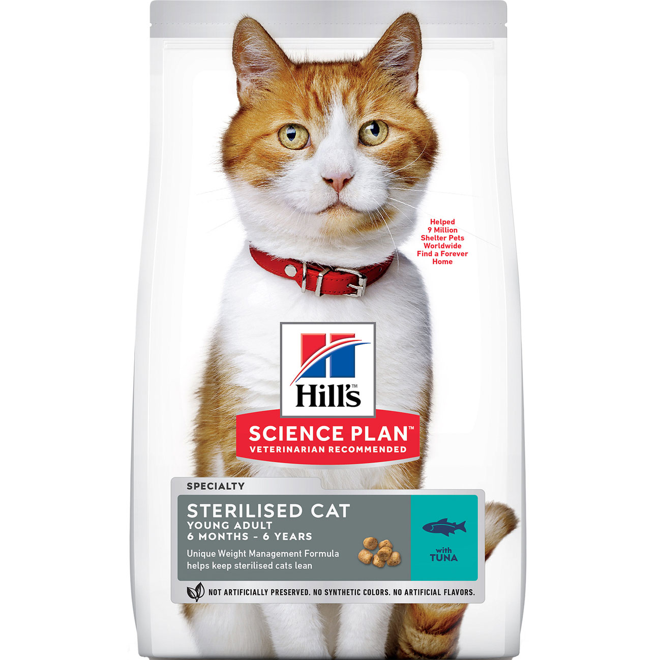фото Корм для кошек hill's science plan sterilised cat для стерилизованных кошек с тунцом 3 кг hill`s
