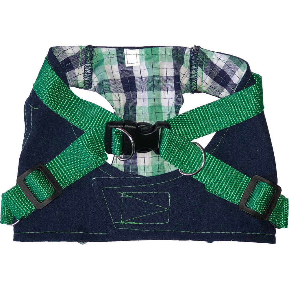 

Шлейка для собак ДОГ МАСТЕР Джинсовая XXL 34 см, Синий