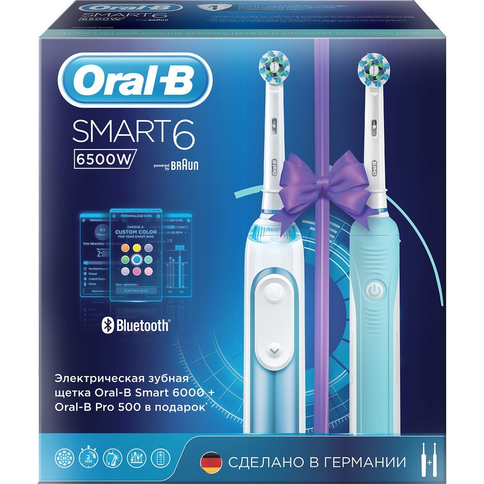 фото Электрическая зубная щетка braun oral-b smart 6 6000n