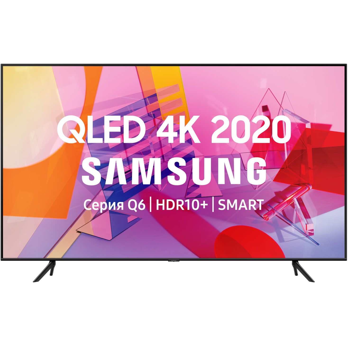 Телевизор Samsung QE55Q60TAU (2020), цвет черный - фото 1