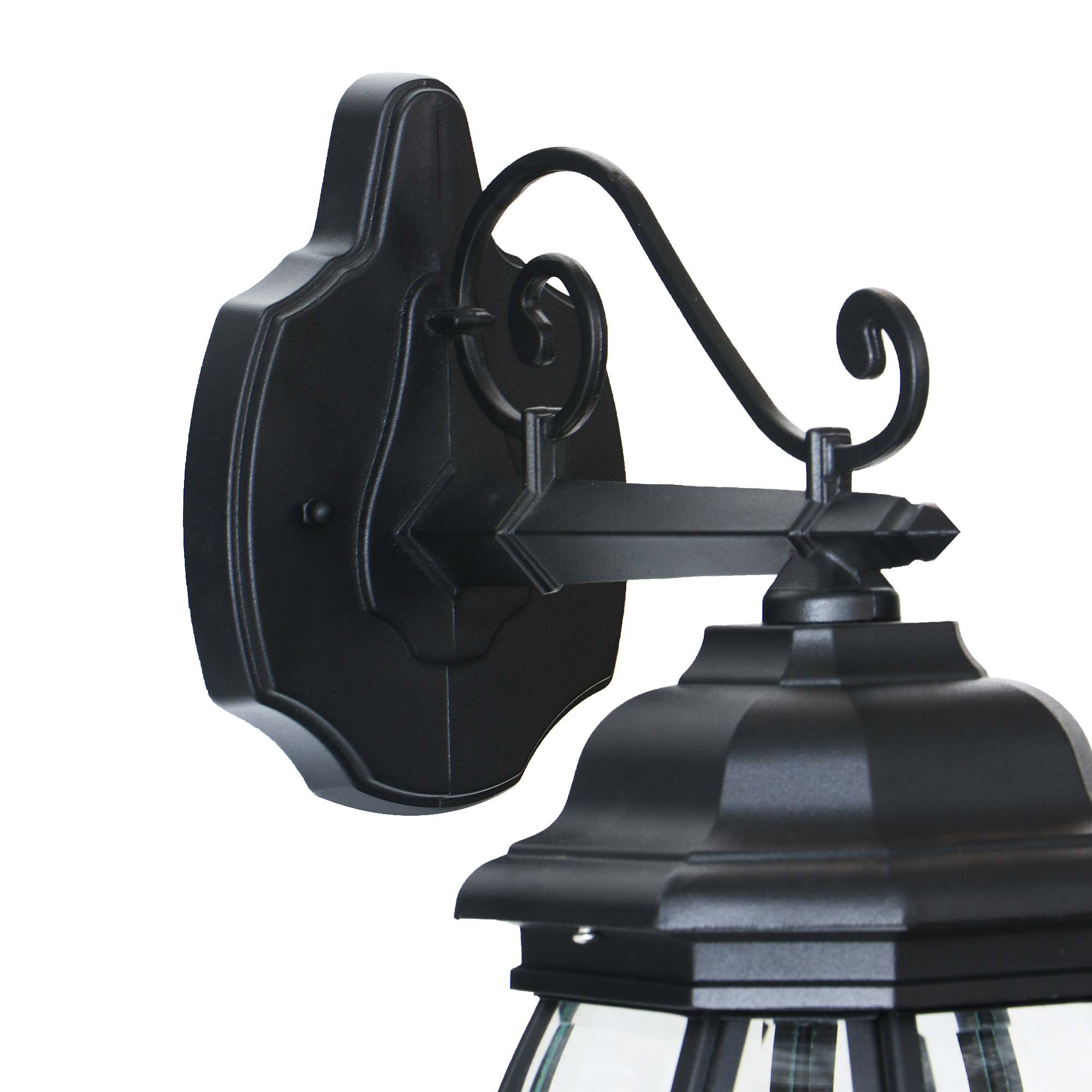 Светильник садовый настенный Amber lamp 8042B, цвет черный - фото 2