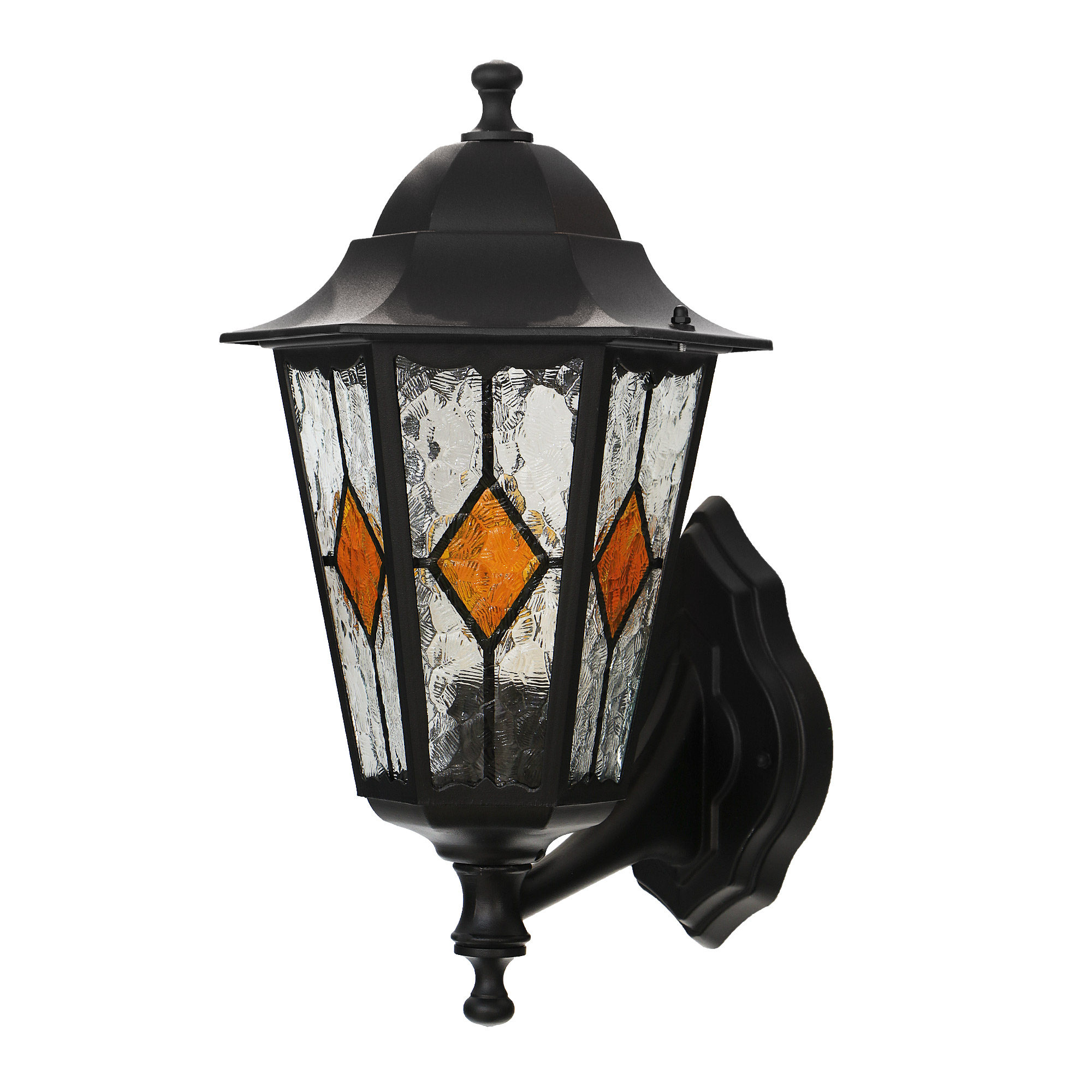Светильник садовый настенный Amber lamp 8001LB, цвет черный - фото 1