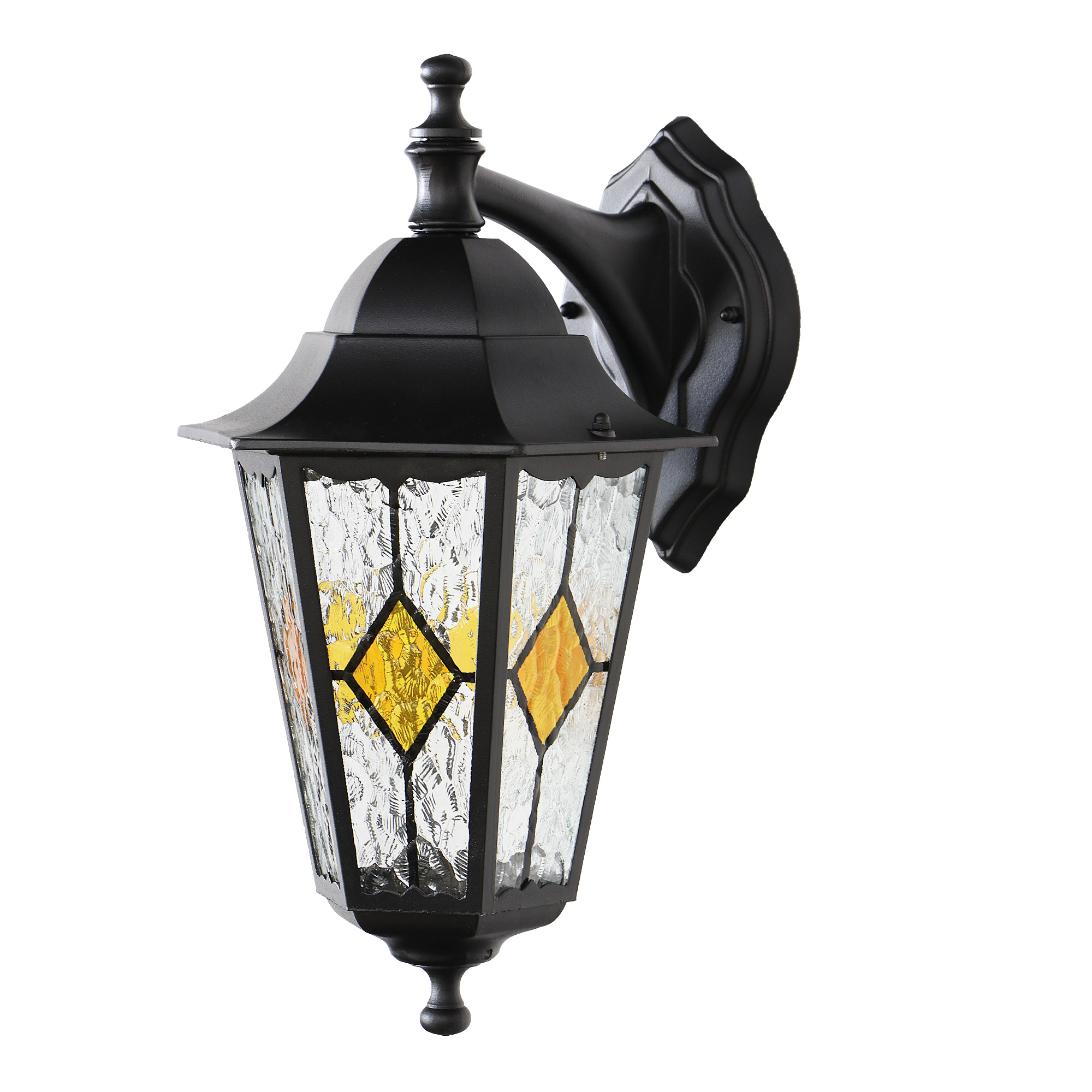 Светильник садовый настенный Amber lamp 8002LB, цвет черный - фото 1
