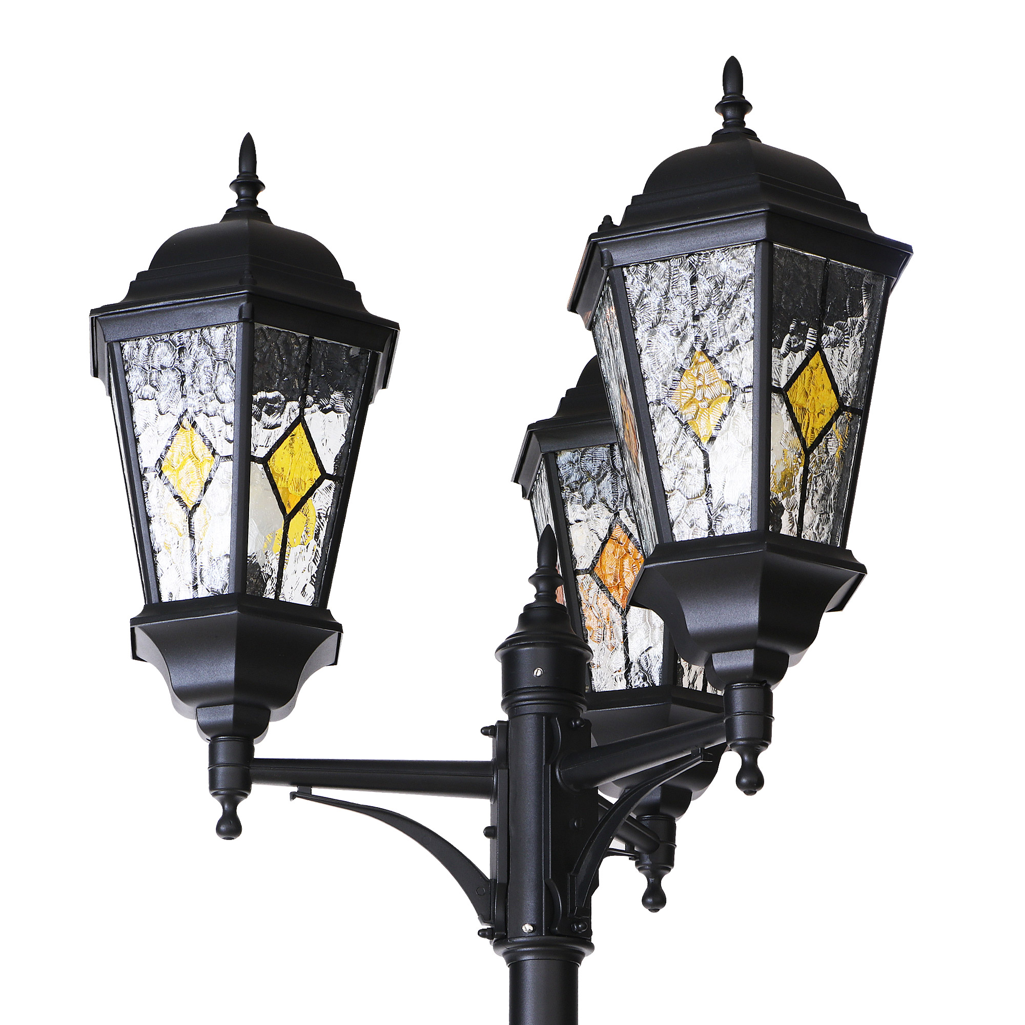 Светильник садовый Amber lamp 8357-3B, цвет черный - фото 2