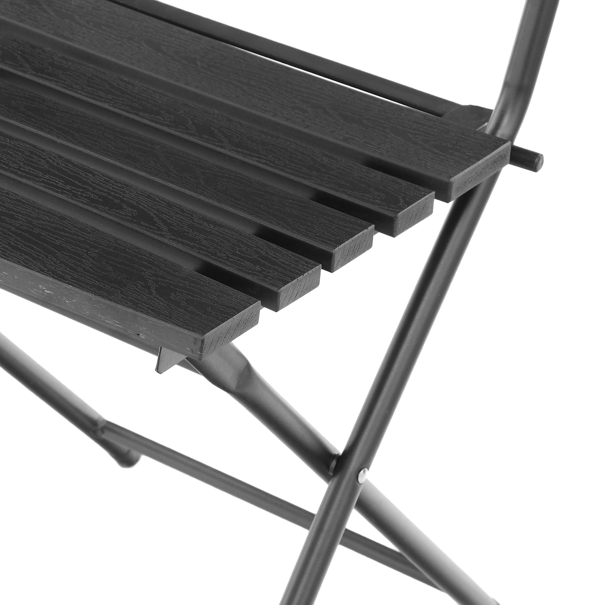 Набор садовой мебели Koopman furniture стол+2 стула, цвет черный, размер 60х60x70 см - фото 7