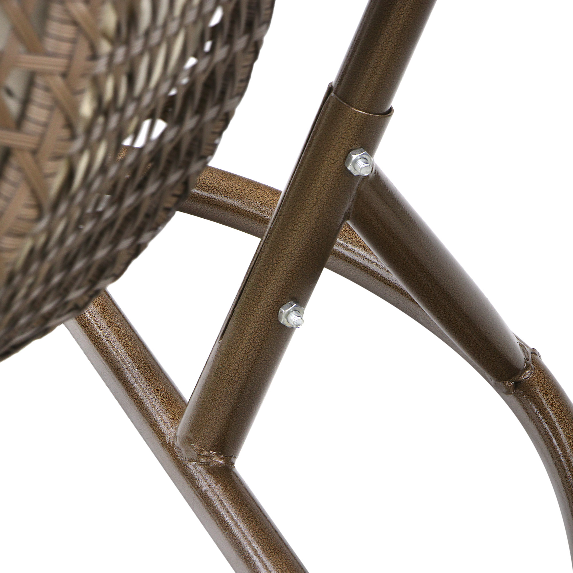 Кресло подвесное со стойкой Mavi rattan, цвет коричневый - фото 5