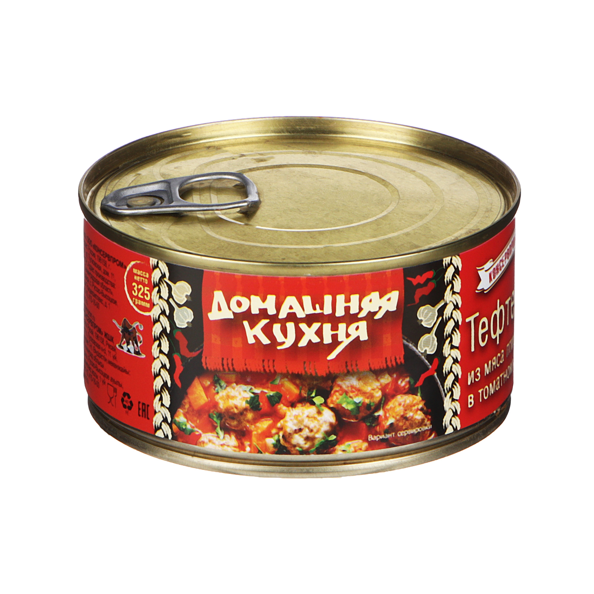 Тефтели Домашняя Кухня из мяса птицы в томатном соусе 325 г