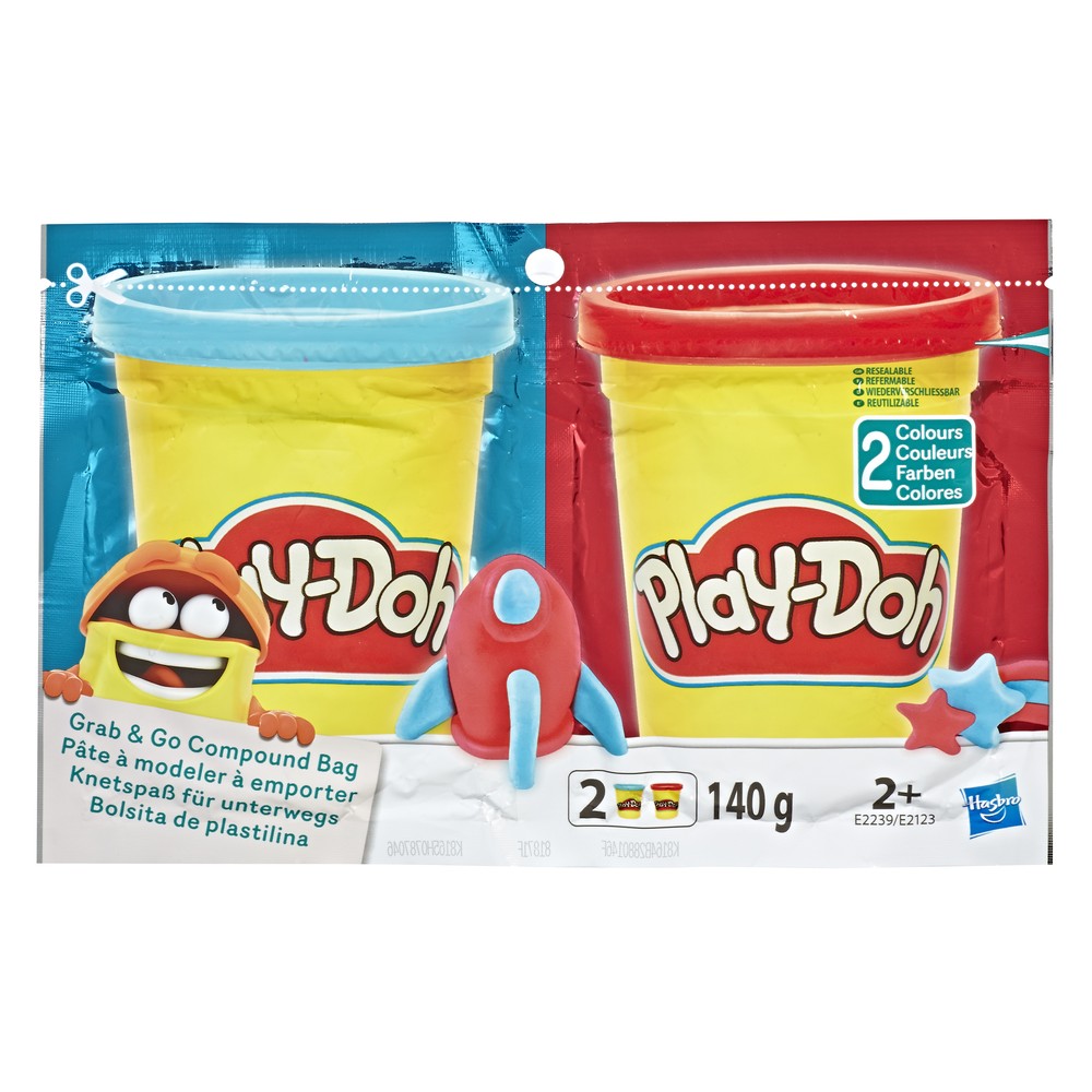 фото Набор для лепки play-doh возьми с собой 2 цвета hasbro play-doh