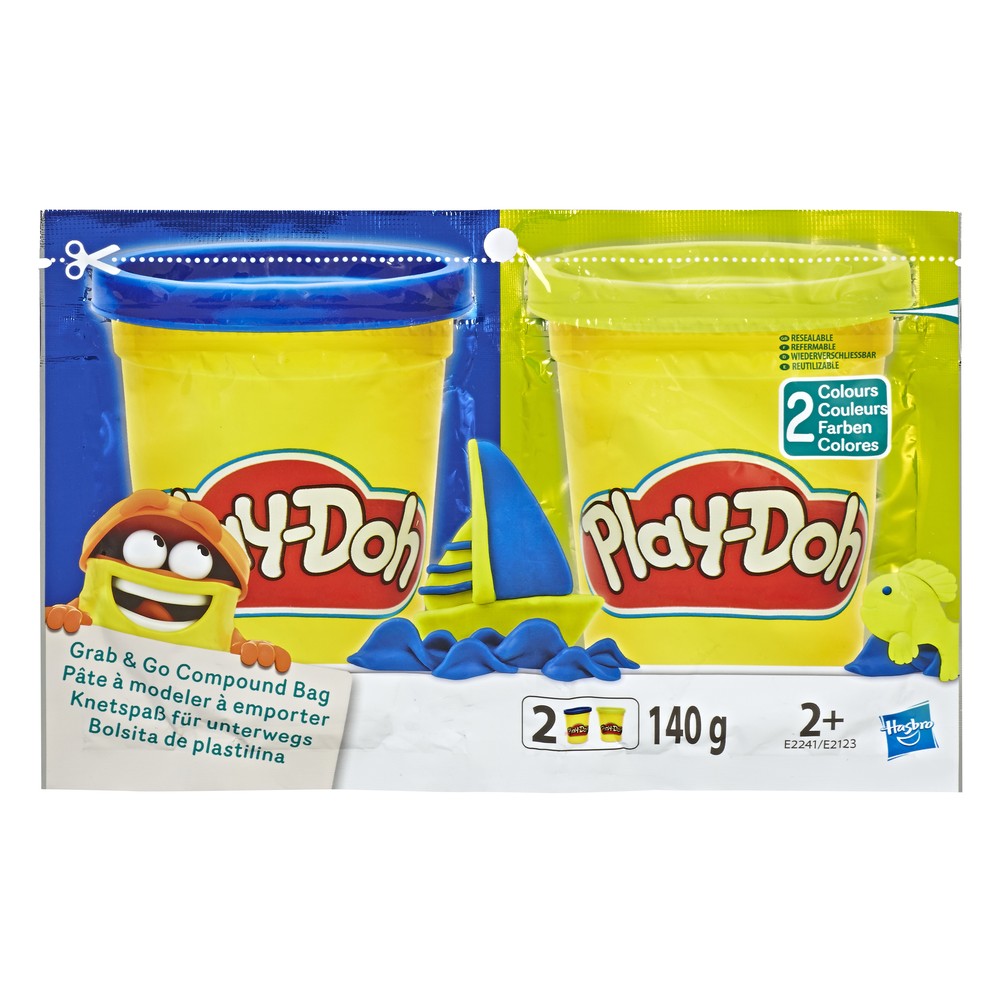 фото Набор для лепки play-doh возьми с собой 2 цвета hasbro play-doh