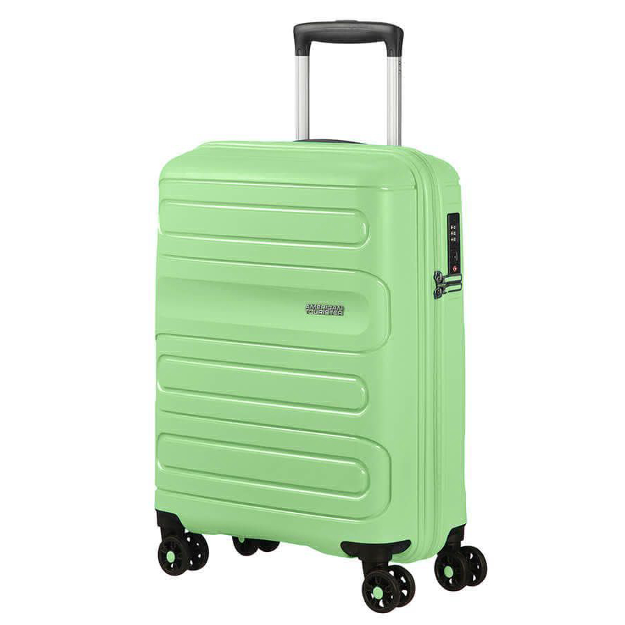 фото Чемодан american tourister 4-х колесный светло-зеленый 40х20х55 см