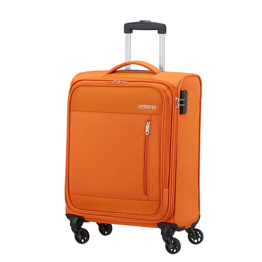 фото Чемодан american tourister 4-х колесный оранжевый 40х20х55 см