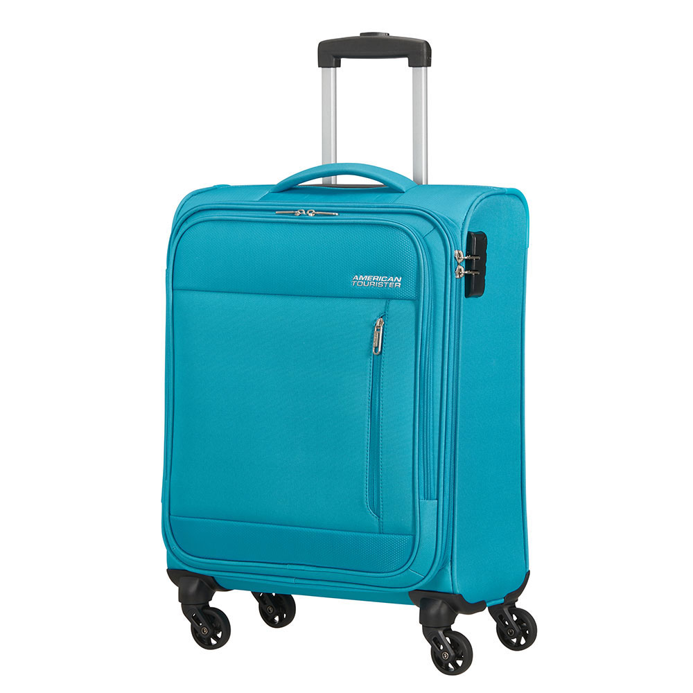 фото Чемодан american tourister 4-х колесный бирюзовый 40х20х55 см