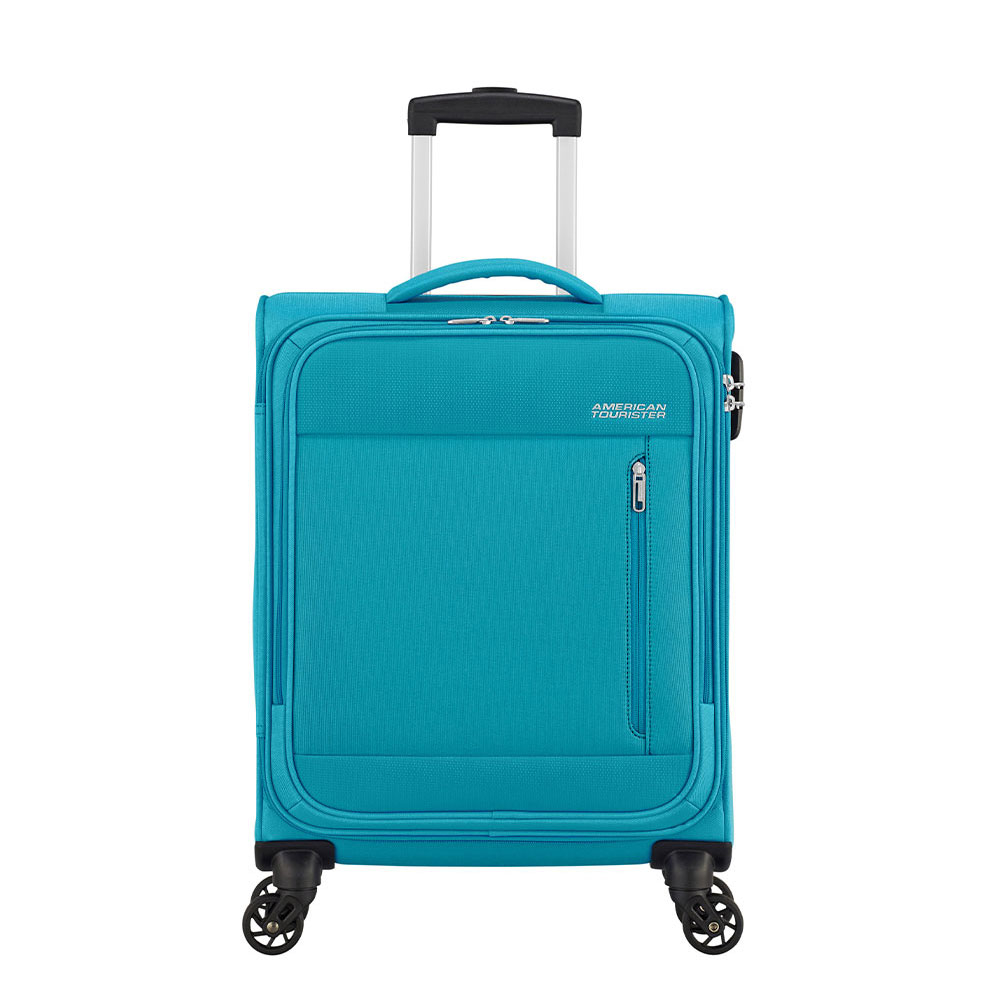 фото Чемодан american tourister 4-х колесный бирюзовый 40х20х55 см