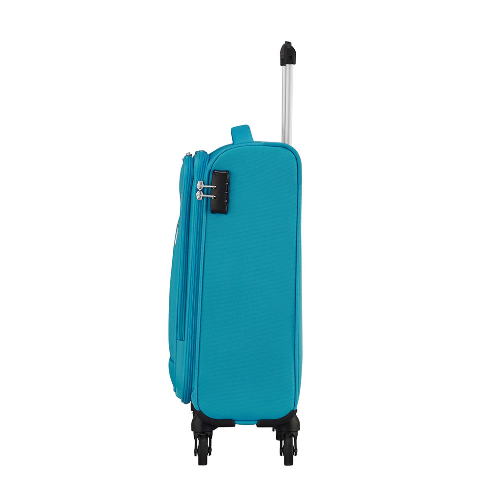 фото Чемодан american tourister 4-х колесный бирюзовый 40х20х55 см