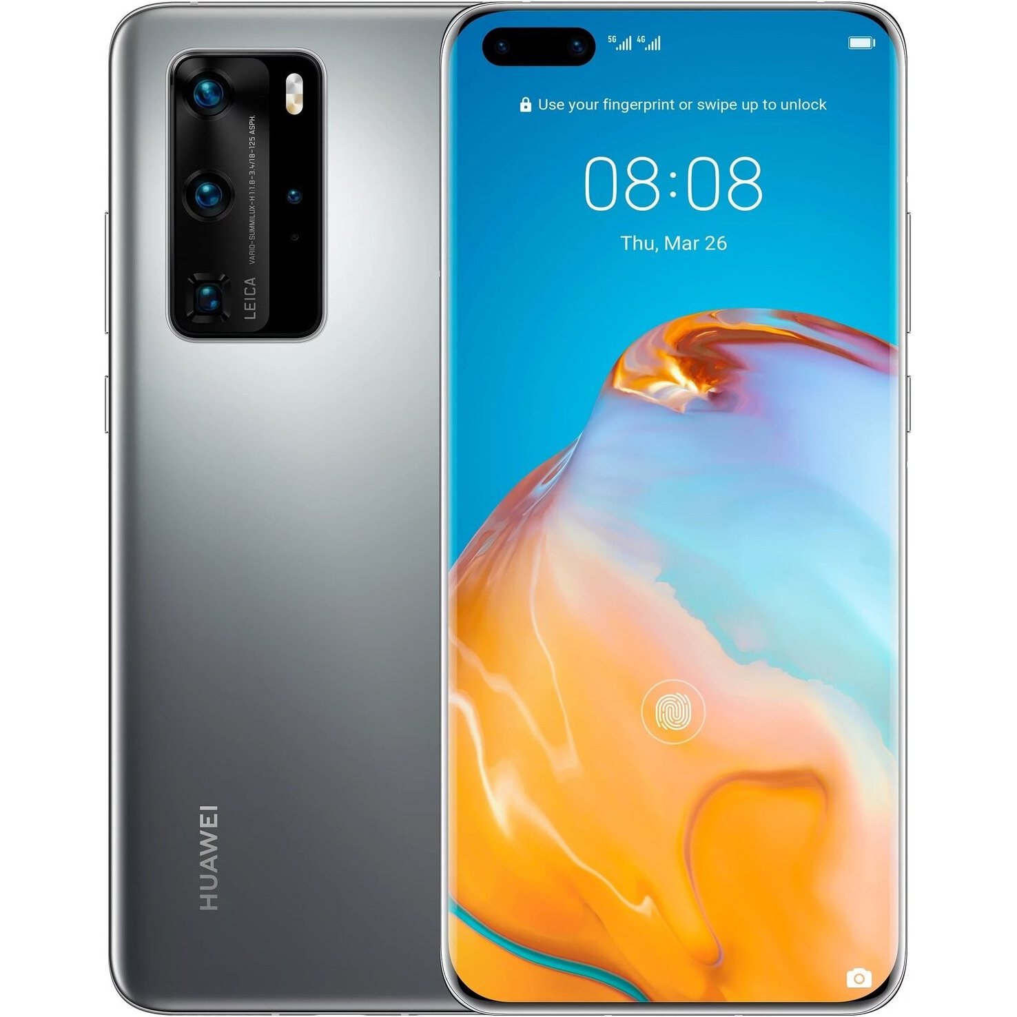 фото Смартфон huawei p40 pro 256gb мерцающий серебристый