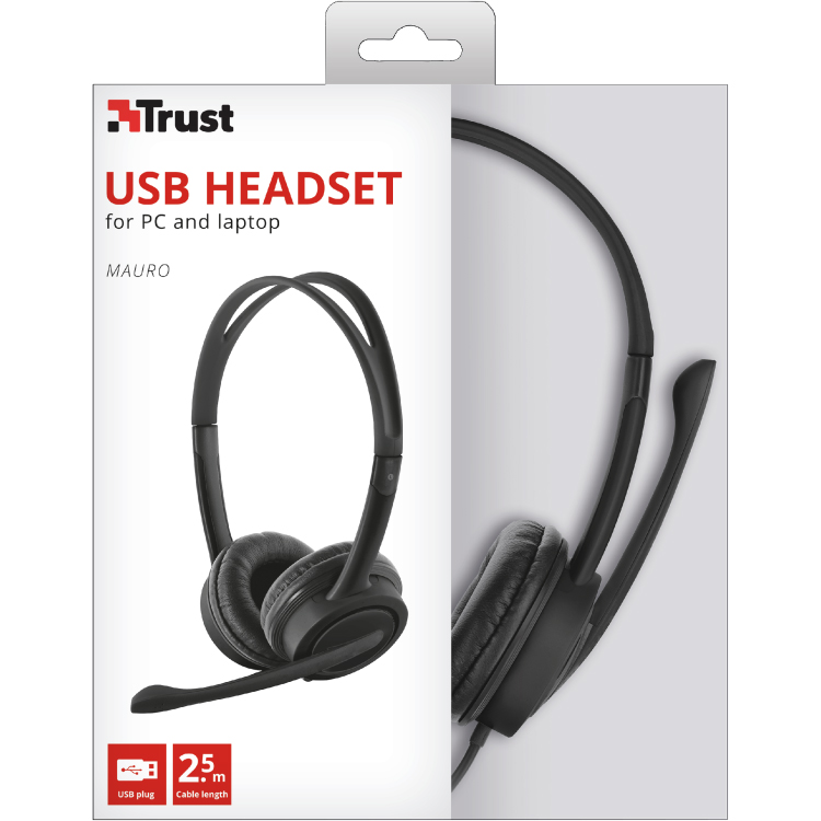 Наушники Trust Mauro USB Headset