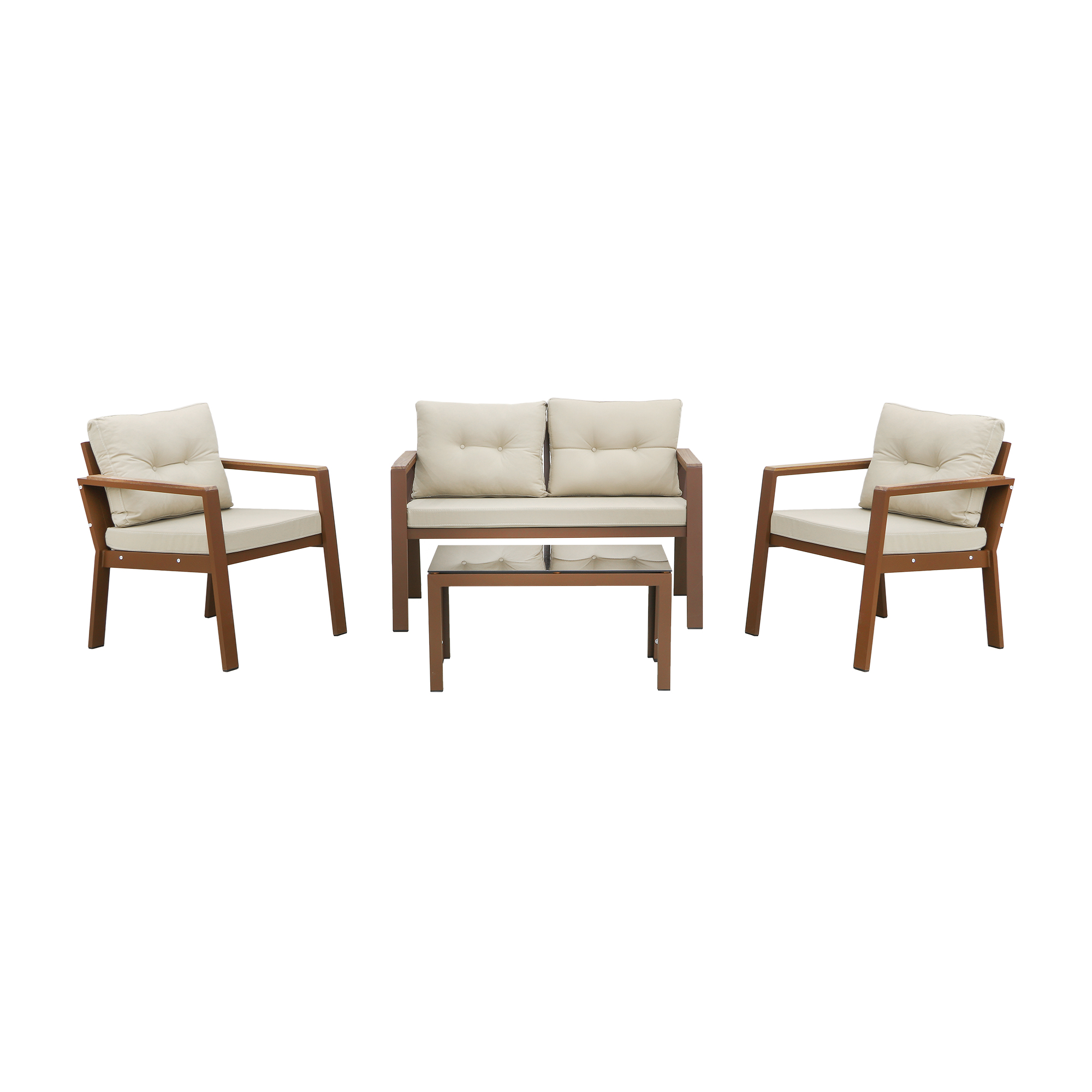 Комплект мебели Erinoz Daphne, цвет коричневый, размер 60x124x75 см - фото 1