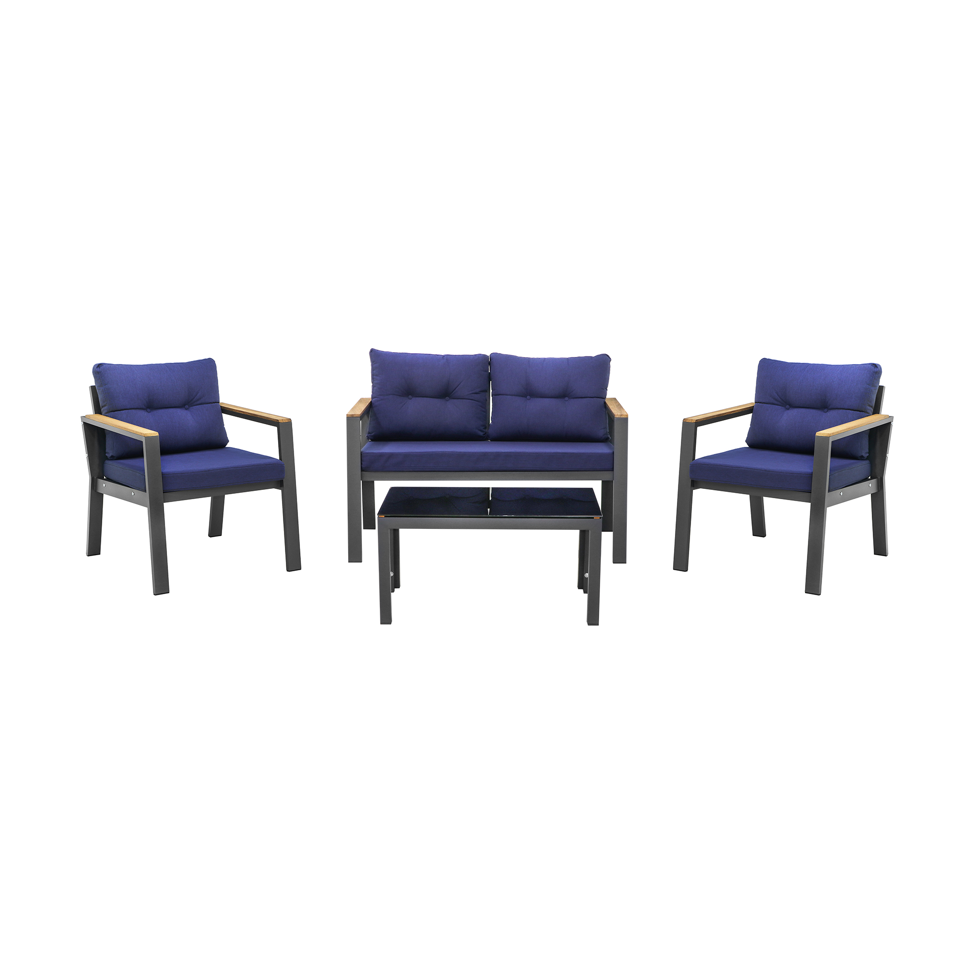 Комплект мебели Erinoz Daphne, цвет серый, размер 60x124x75 см - фото 1