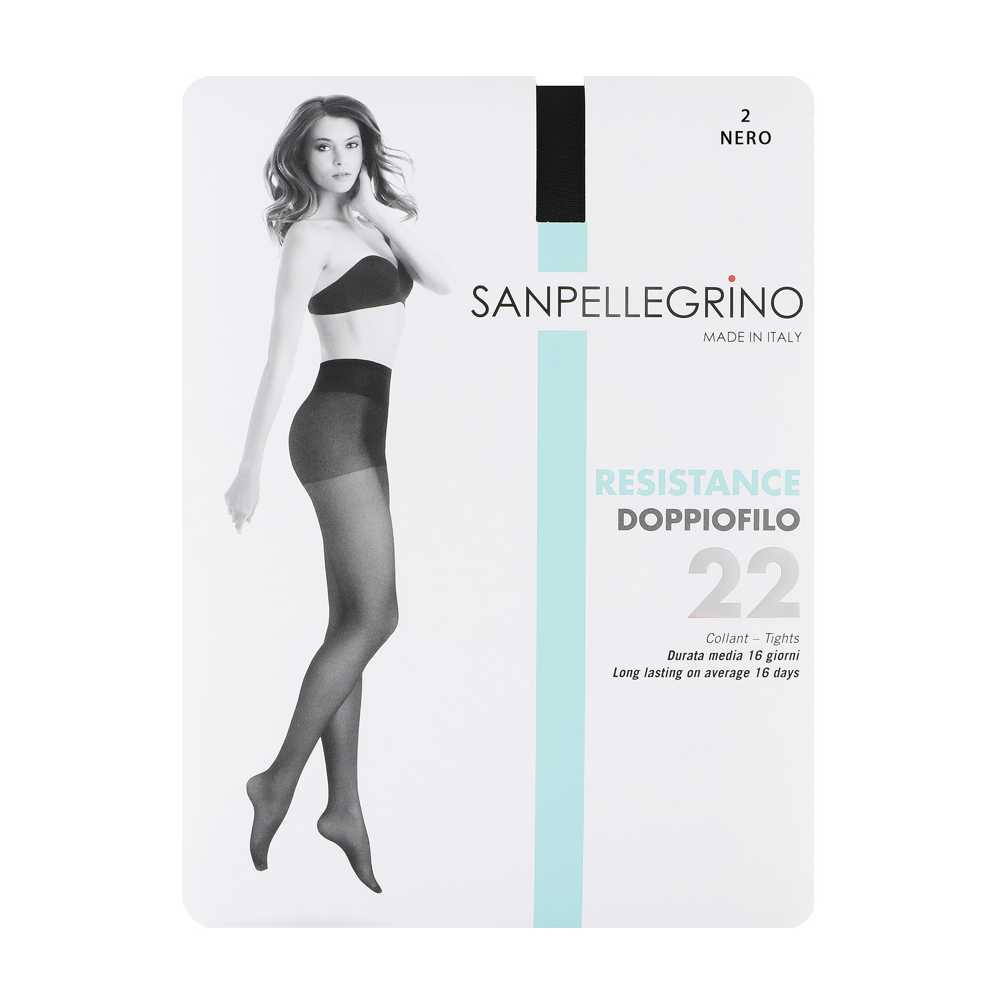 фото Колготки sanpellegrino doppio filo 22 nero m