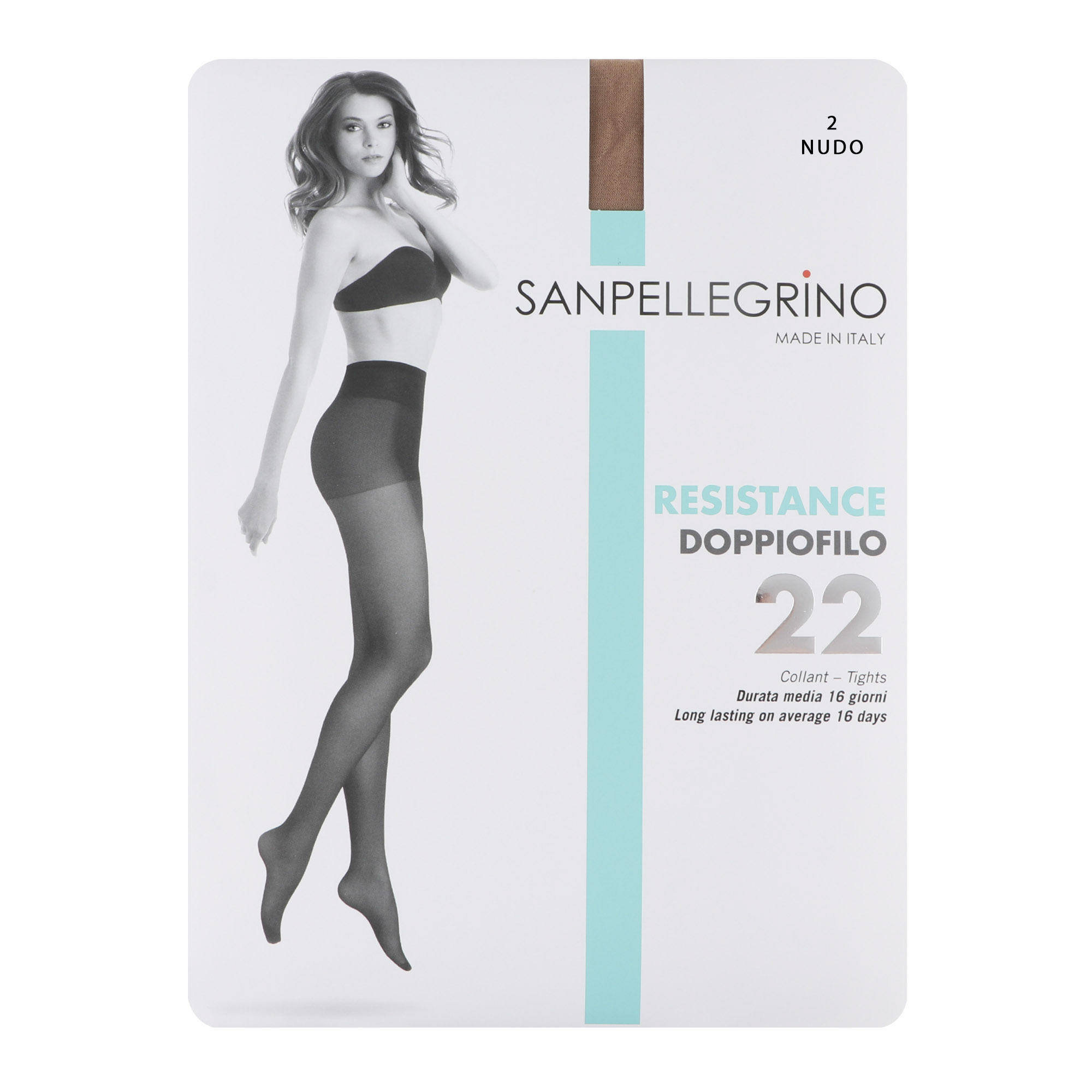 

Колготки Sanpellegrino Doppio Filo 22 Nudo, Светло-бежевый