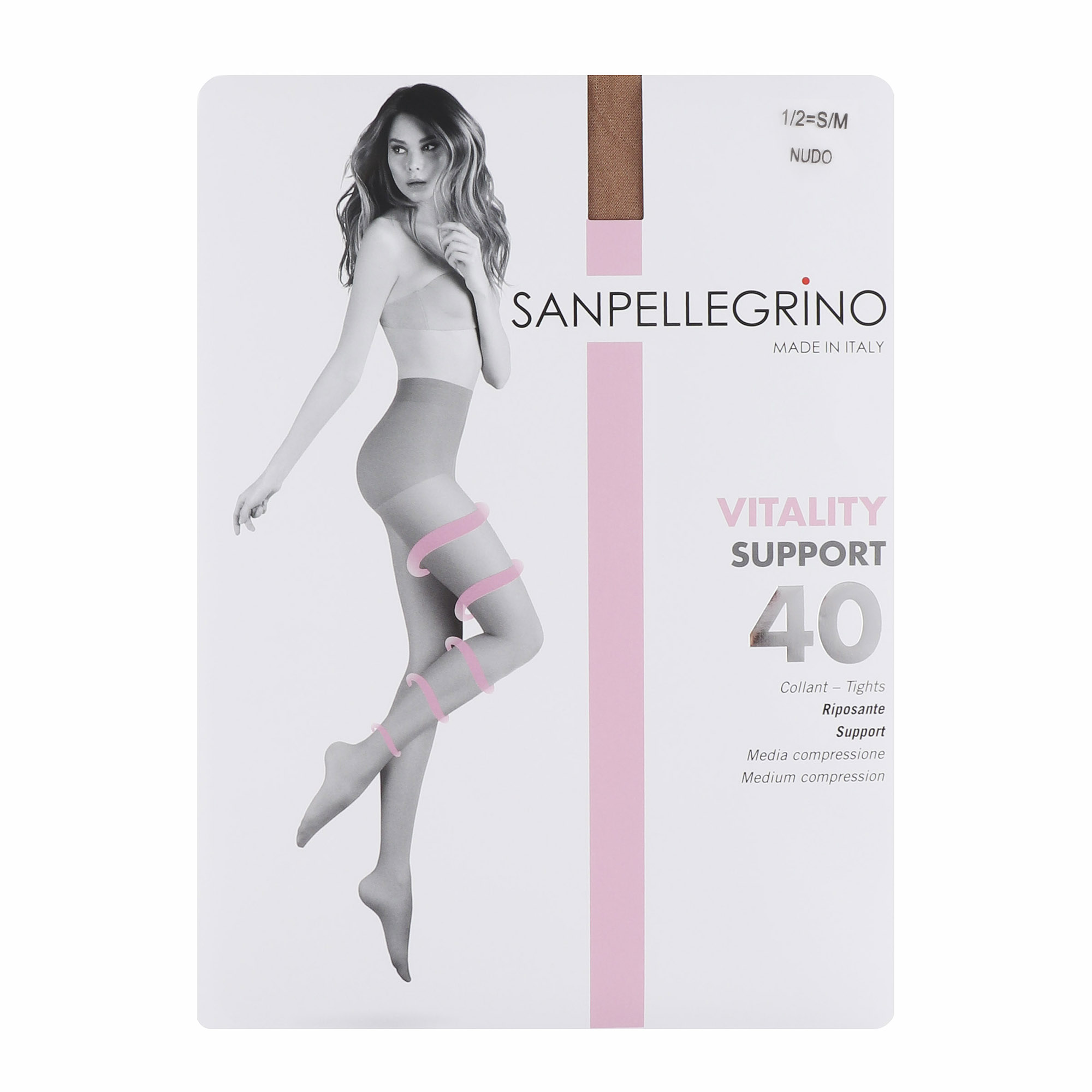 Колготки Sanpellegrino Support 40 Nudo L, цвет светло-бежевый, размер 4 - фото 1