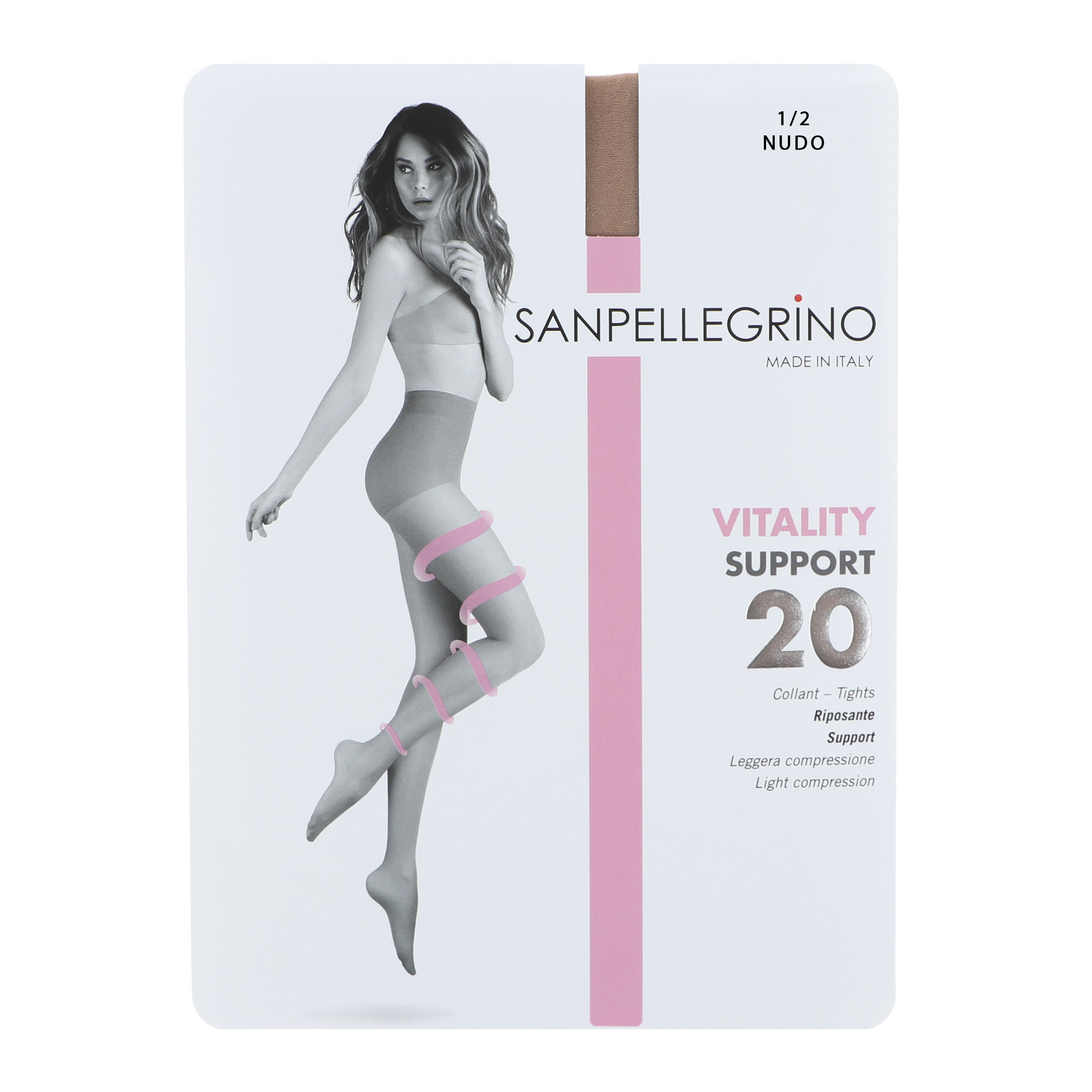 Колготки Sanpellegrino Support 20 Comfort Nudo S/M, цвет светло-бежевый, размер 1/2 - фото 1
