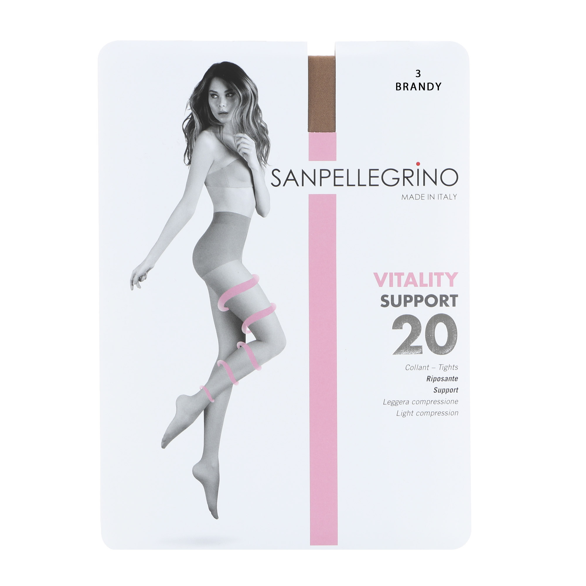 Колготки Sanpellegrino Support 20 Comfort Brandy L, цвет бренди, размер 3 - фото 1