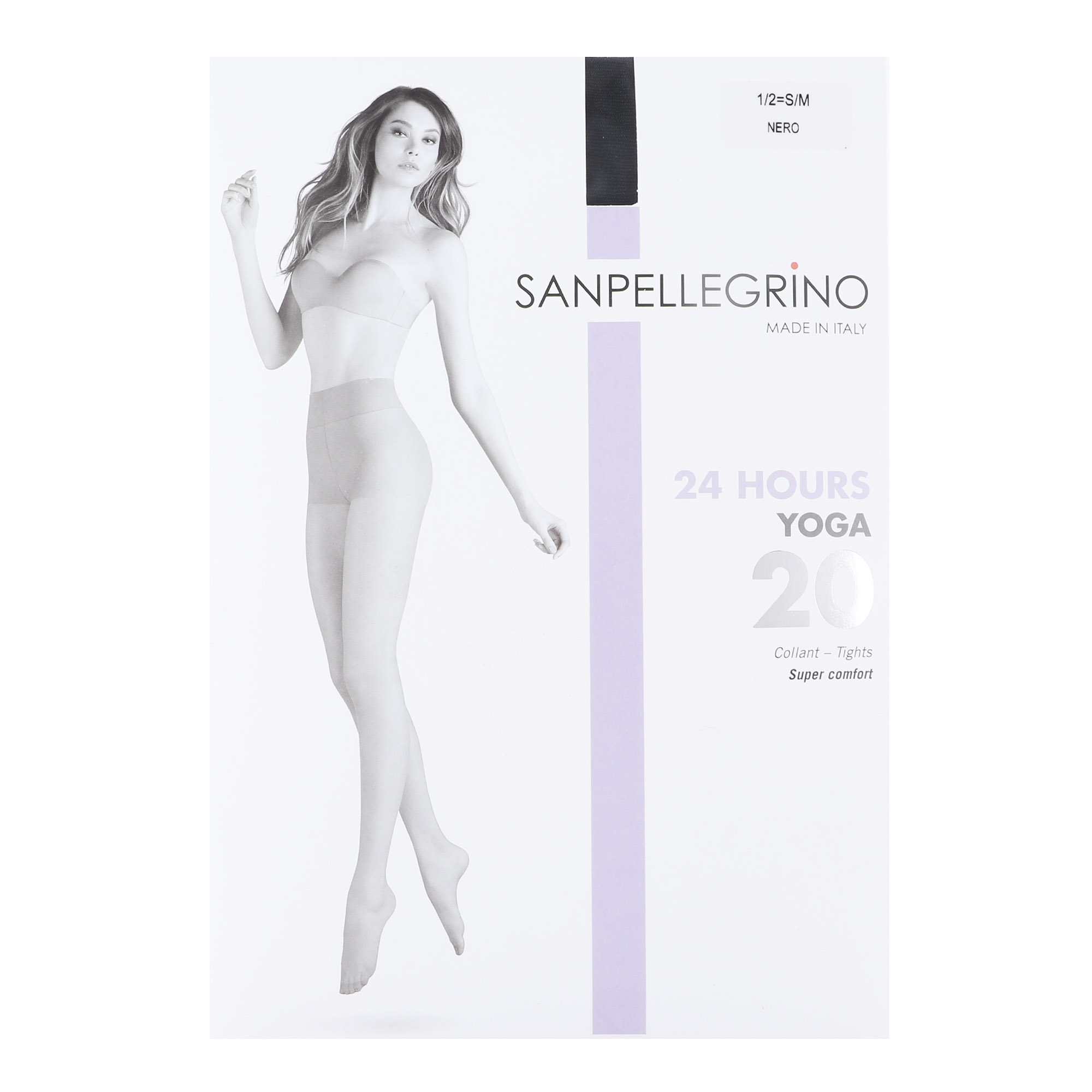 Колготки Sanpellegrino Yoga 20 Nero S/M, цвет черный, размер 1/2 - фото 1