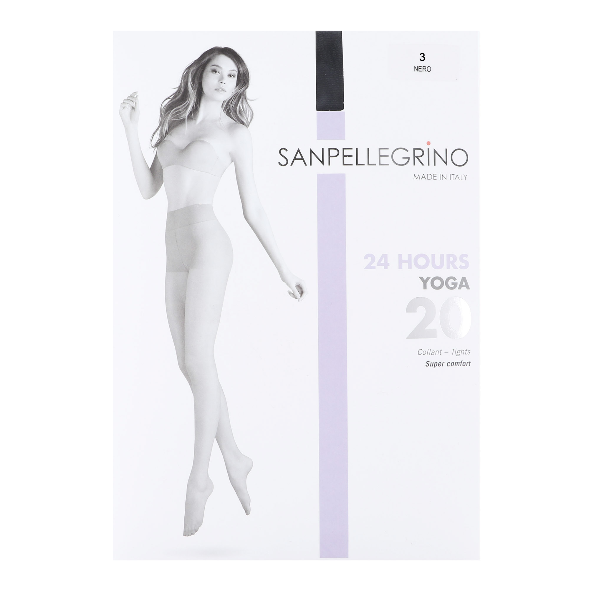 Колготки Sanpellegrino Yoga 20 Nero L, цвет черный, размер 3 - фото 1