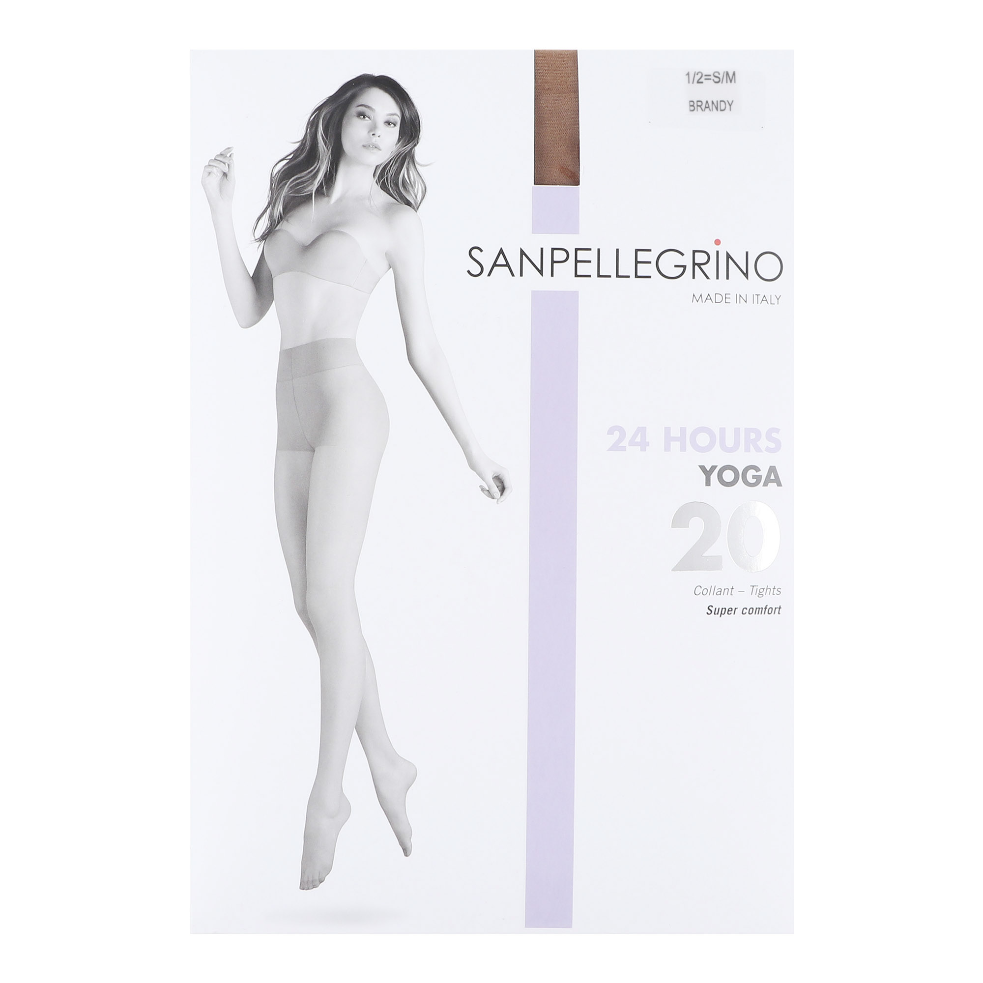 Колготки Sanpellegrino Yoga 20 Brandy S/M, цвет бренди, размер 1/2 - фото 1